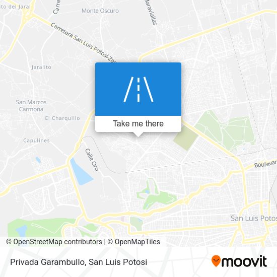 Privada Garambullo map