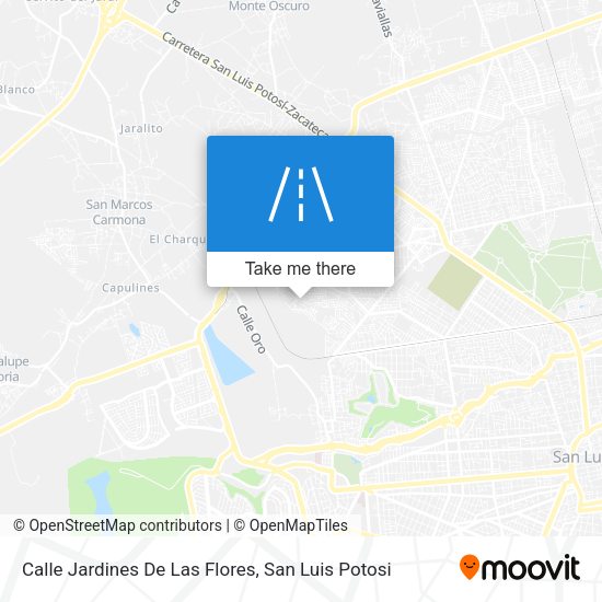 Mapa de Calle Jardines De Las Flores