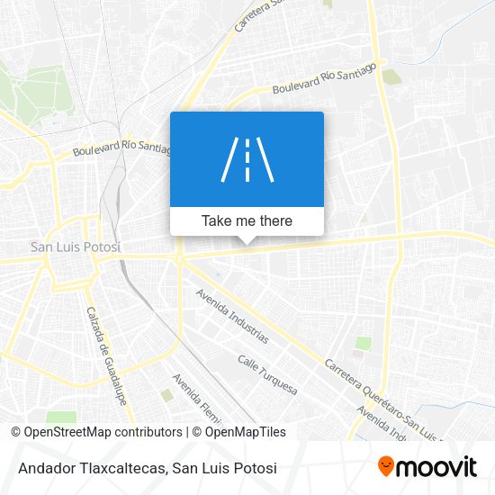 Andador Tlaxcaltecas map
