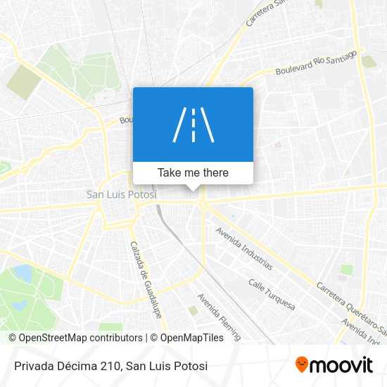 Privada Décima 210 map