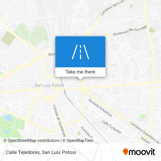 Calle Tejedores map