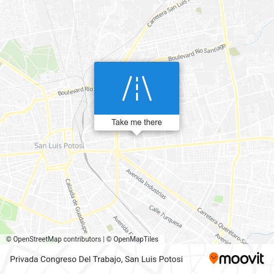 Privada Congreso Del Trabajo map