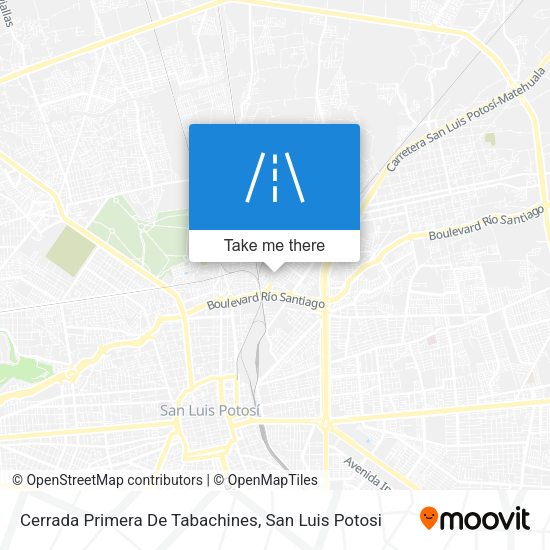 Mapa de Cerrada Primera De Tabachines