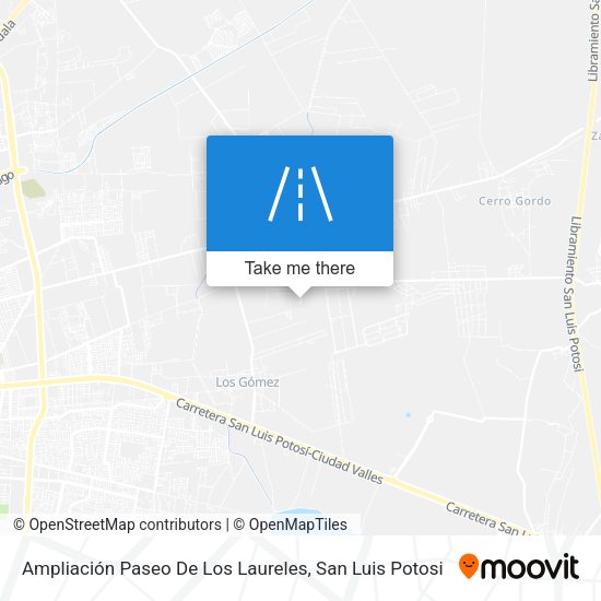 Mapa de Ampliación Paseo De Los Laureles