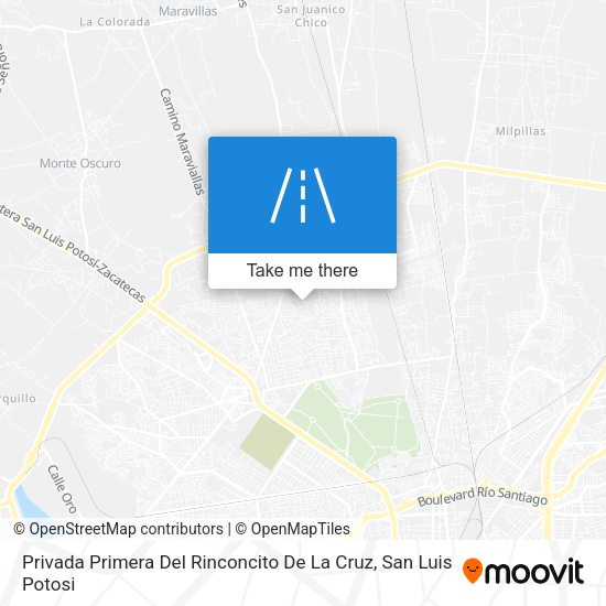 Mapa de Privada Primera Del Rinconcito De La Cruz