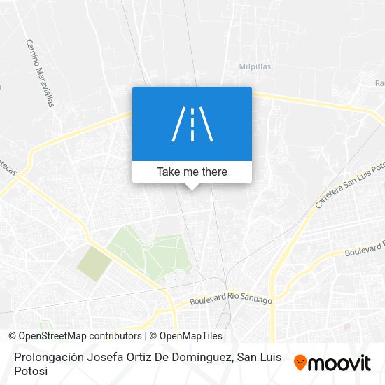 Prolongación Josefa Ortiz De Domínguez map