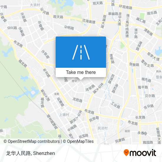 龙华人民路 map