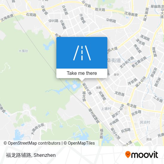 福龙路辅路 map