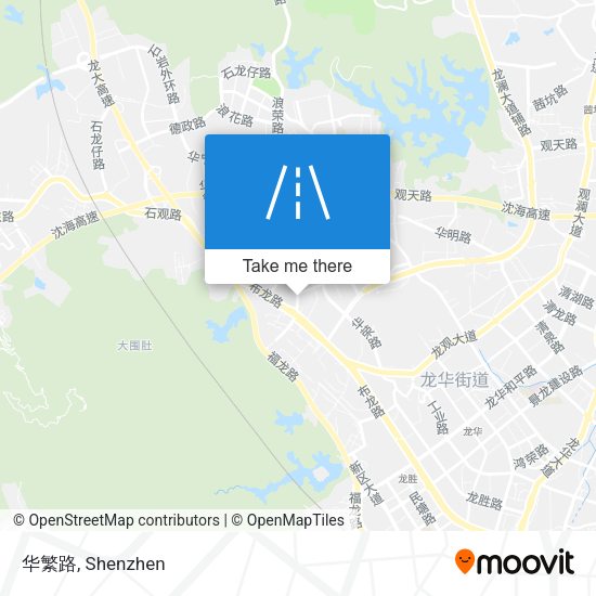 华繁路 map