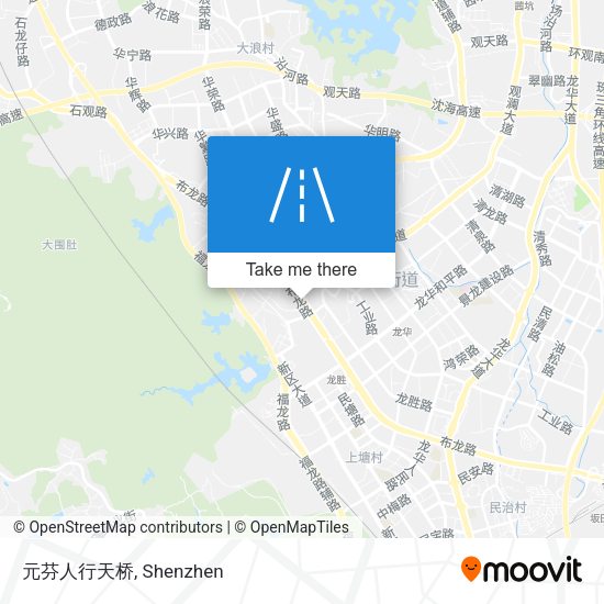 元芬人行天桥 map