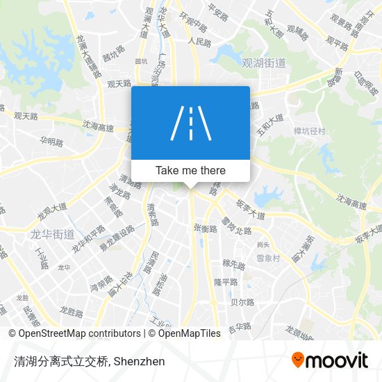 清湖分离式立交桥 map