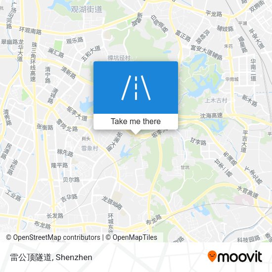雷公顶隧道 map