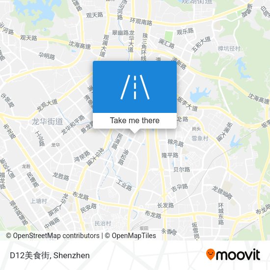 D12美食街 map
