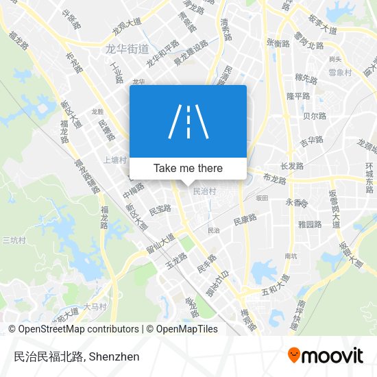 民治民福北路 map