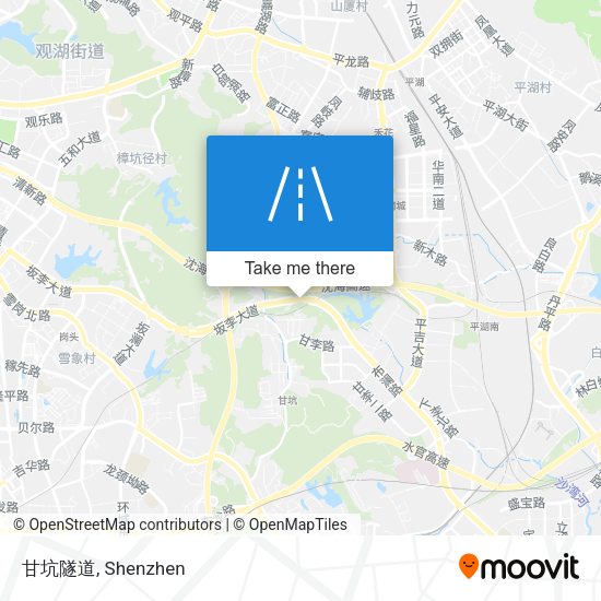 甘坑隧道 map