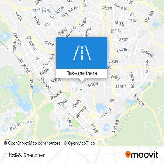 沙园路 map