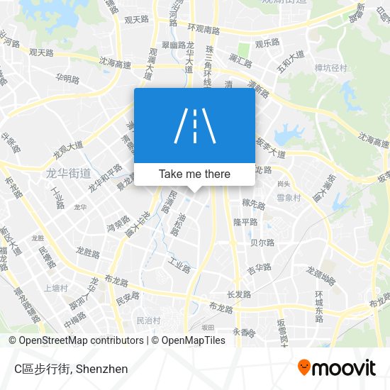 C區步行街 map