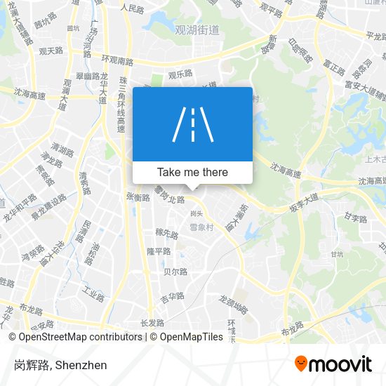 岗辉路 map