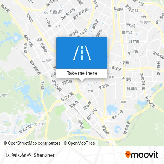民治民福路 map