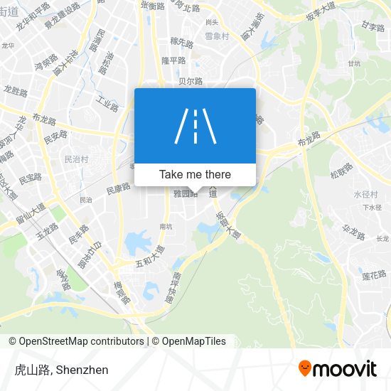 虎山路 map