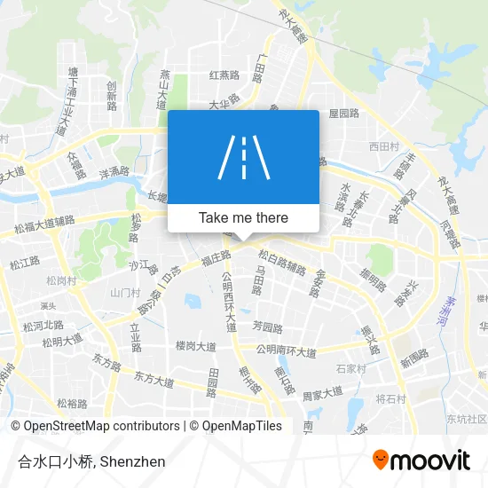 合水口小桥 map