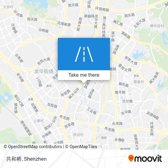 共和桥 map