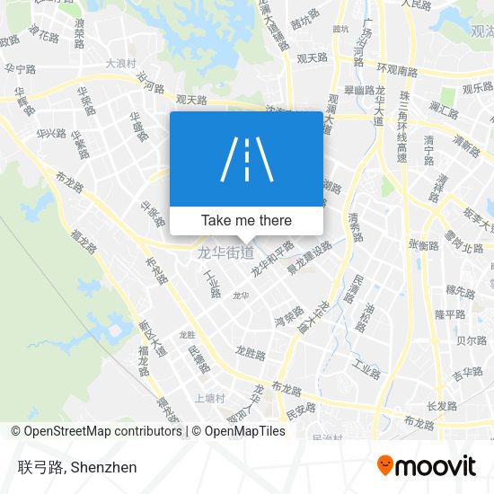 联弓路 map