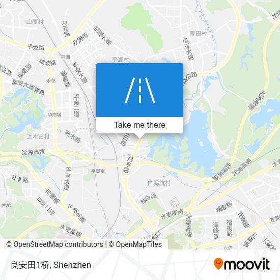 良安田1桥 map