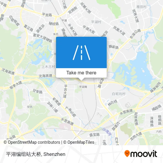 平湖编组站大桥 map