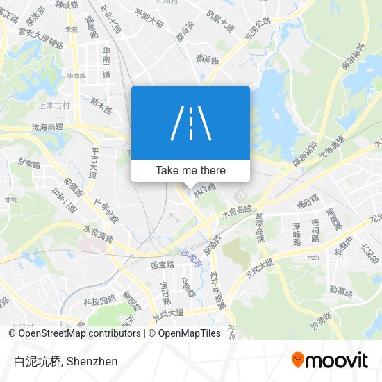 白泥坑桥 map