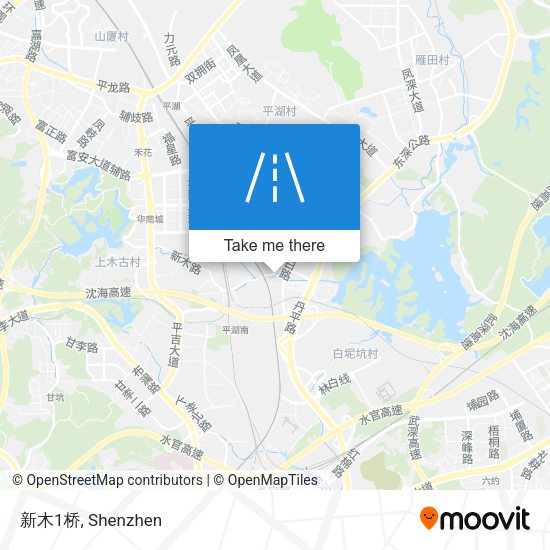 新木1桥 map
