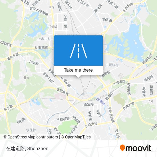 在建道路 map