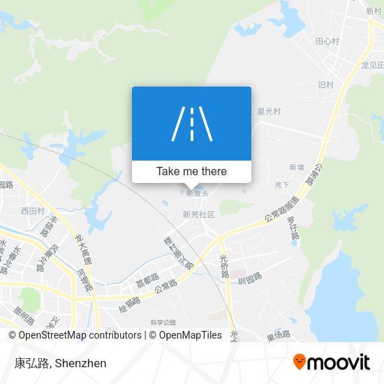 康弘路 map