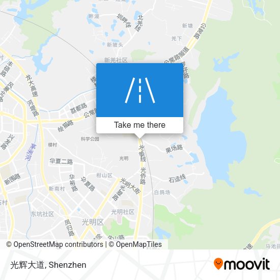 光辉大道 map