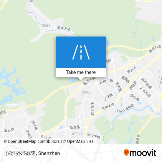 深圳外环高速 map