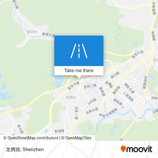 龙腾路 map