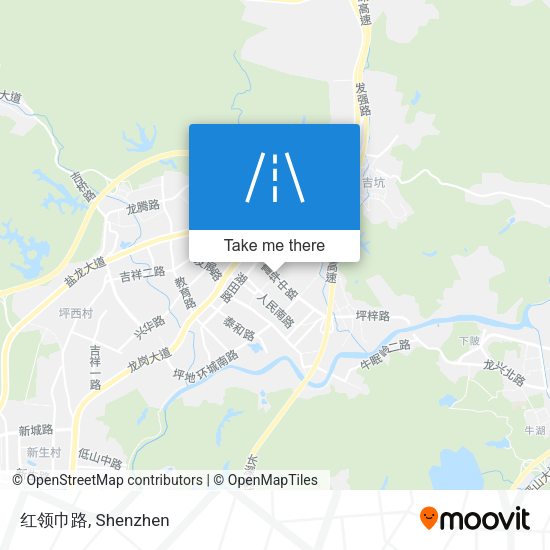 红领巾路 map