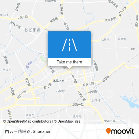 白云三路辅路 map