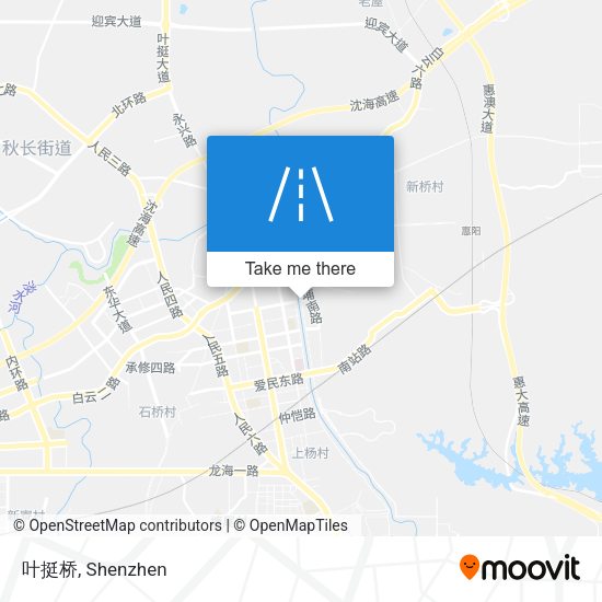 叶挺桥 map
