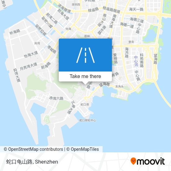 蛇口龟山路 map