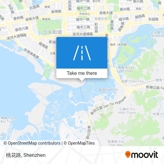 桃花路 map