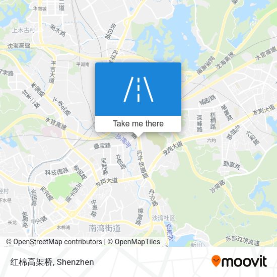 红棉高架桥 map