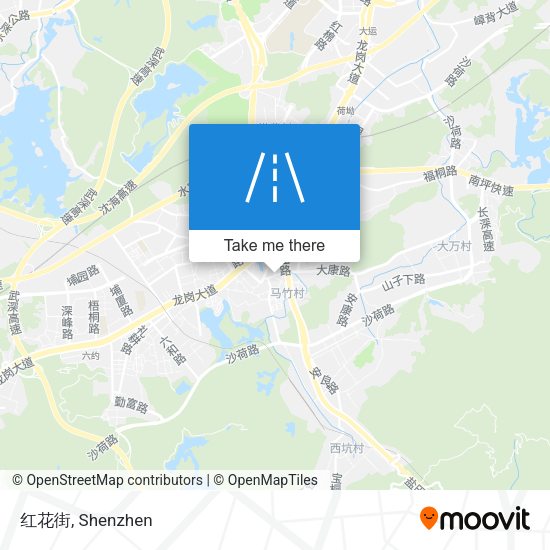 红花街 map