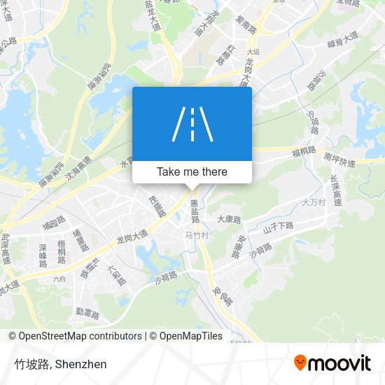竹坡路 map
