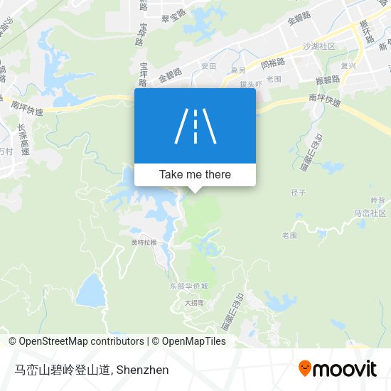 马峦山碧岭登山道 map