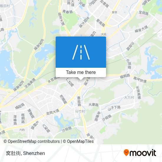 窝肚街 map