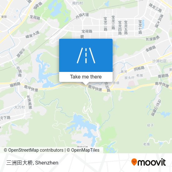 三洲田大桥 map