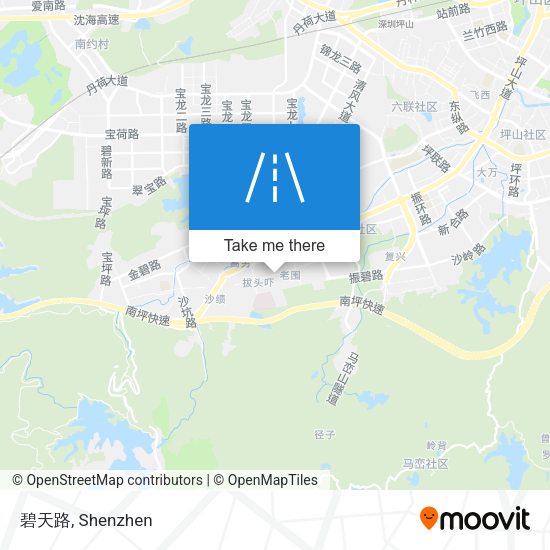 碧天路 map