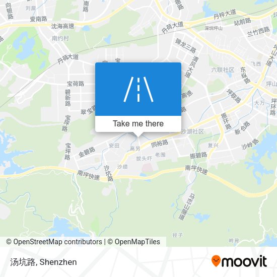 汤坑路 map