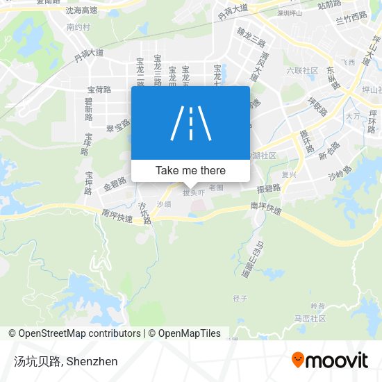 汤坑贝路 map